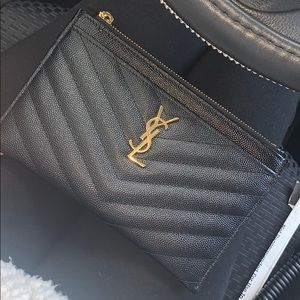 YSL monogram wallet